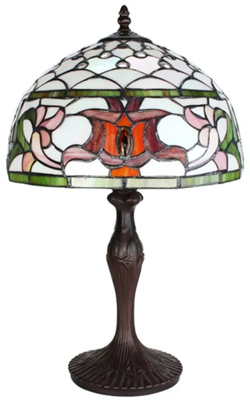 Tiffany stolná lampa do spálne Ø30*49