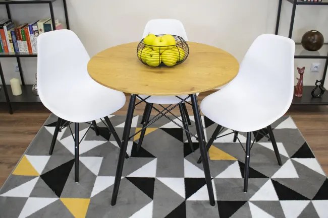 Okrúhly stôl TODI 80 cm dub