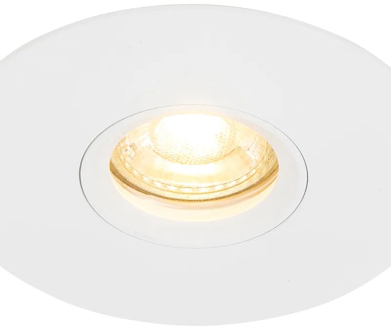 Inteligentné zapustené bodové svietidlo biele vrátane Wifi GU10 50mm - Buco