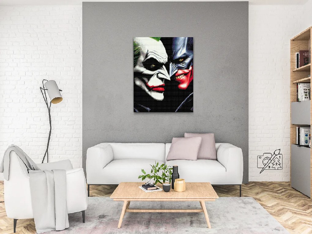 Gario Diamantové maľovanie Na koho strane si? 5 Rozmery: 30 x 40 cm, Rámovanie: Iba zrolované plátno, Diamanty: Štvorcové