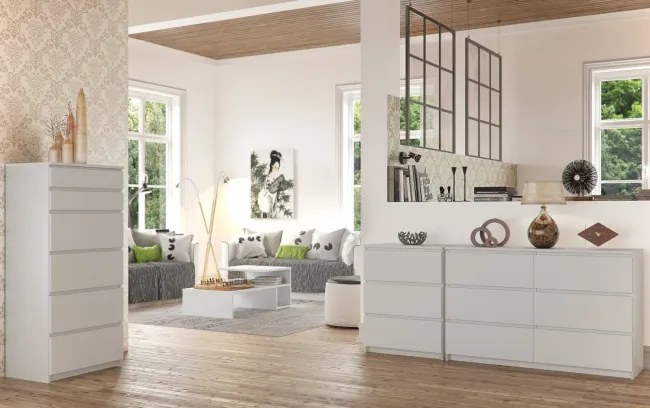 Komoda K160 2D 4SZ CLP biela