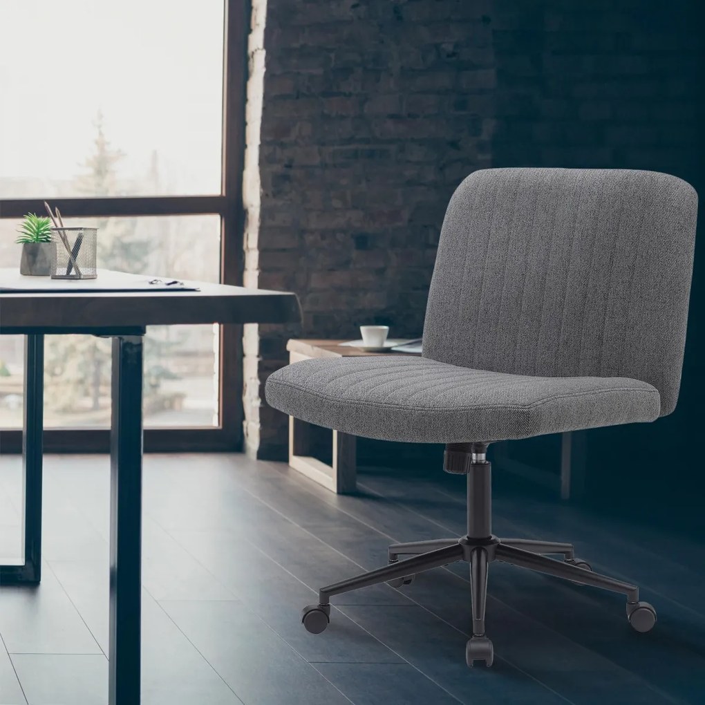 Design-Shop Kancelářská stolička Kingman látka - Tmavo sivá