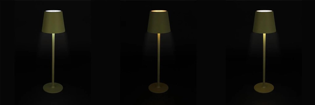 JU Stolná lampa 11 x 37 cm, zelená