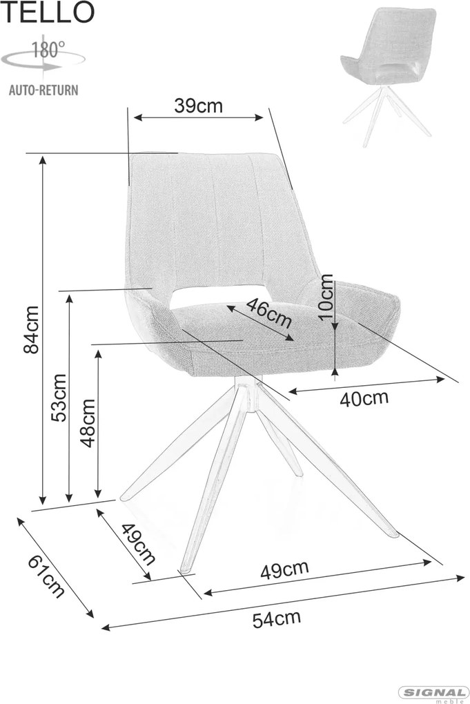 SI Stolička Tello Bjorn svetlo béžová