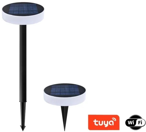 Immax NEO 07910L-LED RGB stmievateľné solárne LED svietidlo 1W/5V IP54 Tuya