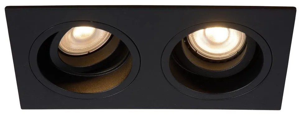 Lucide 22959/02/30 - Podhľadové svietidlo EMBED 2xGU10/50W/230V čierna LC3192