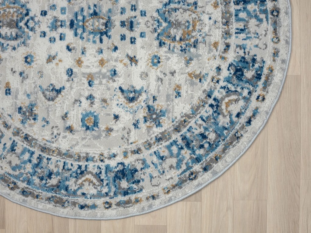 Kusový koberec My Heriz CA60098 Beige kruh, 120x120 (priemer) kruh, béžová, chodba / predsieň, My Flair