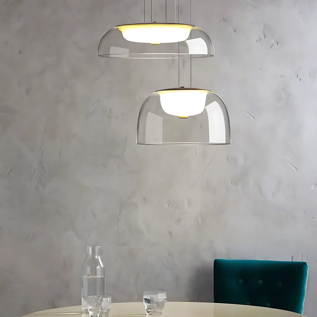 Toolight Toolight, LED závesné svietidlo 12W, 4000K, 1000lm, APP1690-1PC B, zlatá, OSW-04370