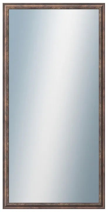 DANTIK - Zrkadlo v rámu, rozmer s rámom 50x100 cm z lišty TRITON meď antik (2141)