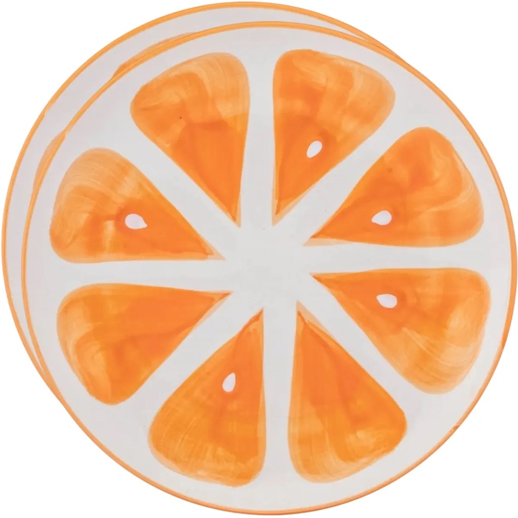 Altom Sada keramických tanierov Tropicana pomaranč20 cm, 2 ks