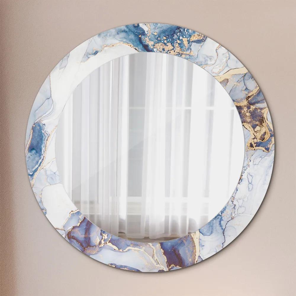 Okrúhle ozdobné zrkadlo Abstraktné tekuté umenie fi 60 cm