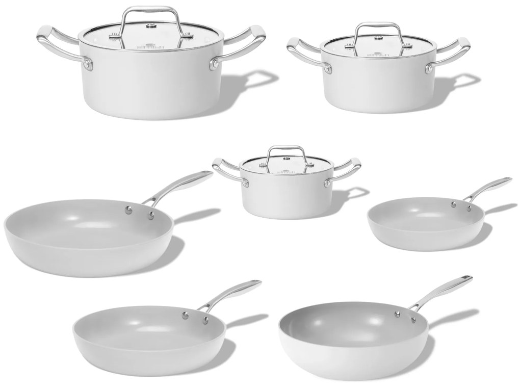 Elmich Kompletná sada keramického riadu Vital 7ks - krémovo biela