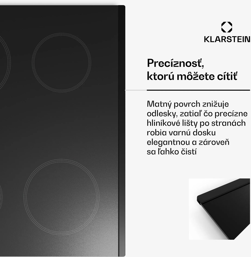 Klarstein Kochheld indukčná varná doska | Elegantná a výkonná | 4 varné zóny | 7200 W | 60 cm