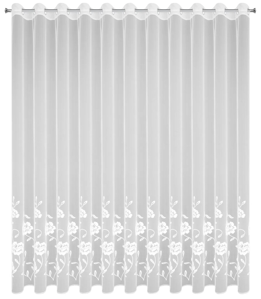 ZÁCLONA NA KRÚŽKOCH NATALI 350X250 CM KVETY