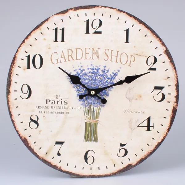 Nástenné hodiny HLC, Garden Shop, 34cm