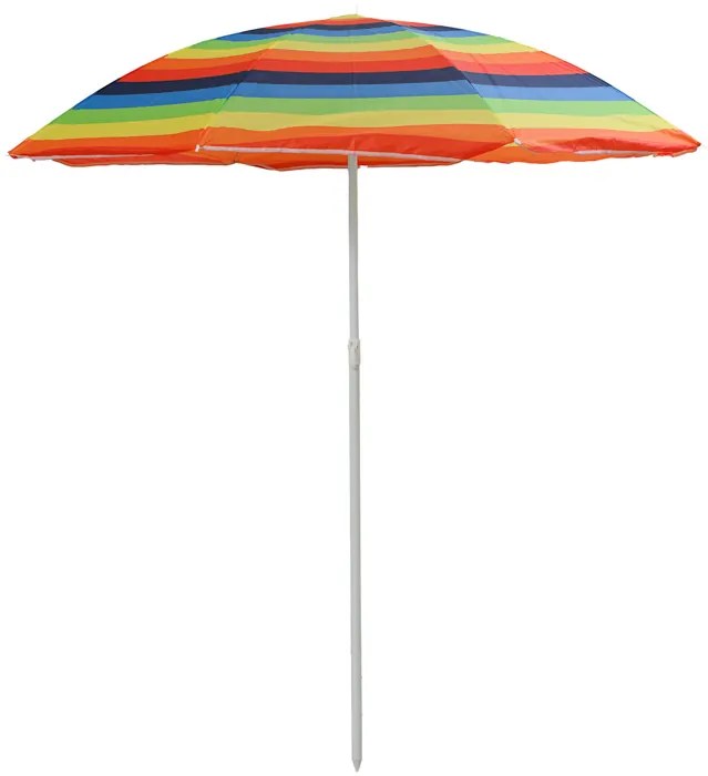 Slnečník COLORFUL STRIPES 180 cm, farebný