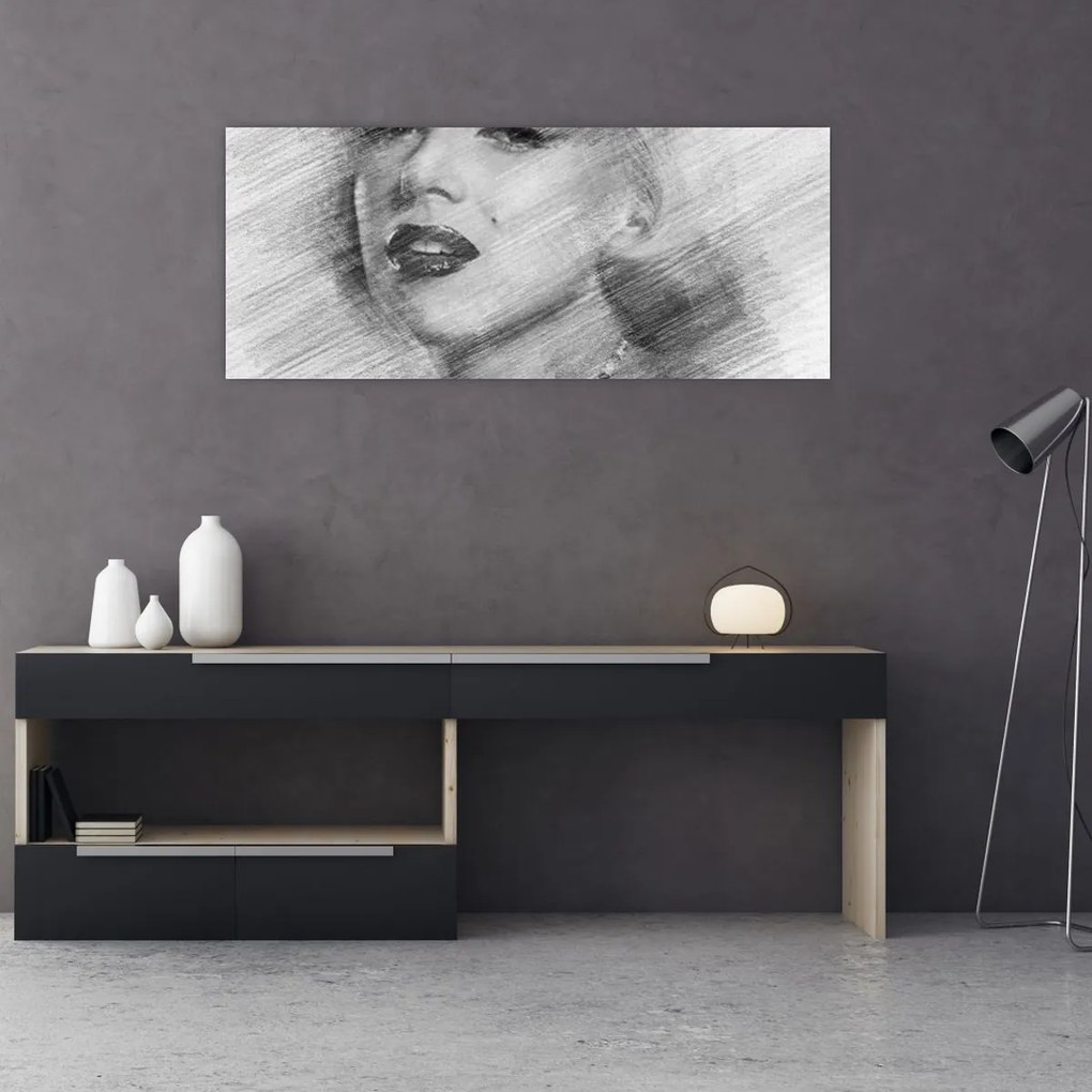 Obraz - Portrén Merilyn Monroe (120x50 cm)