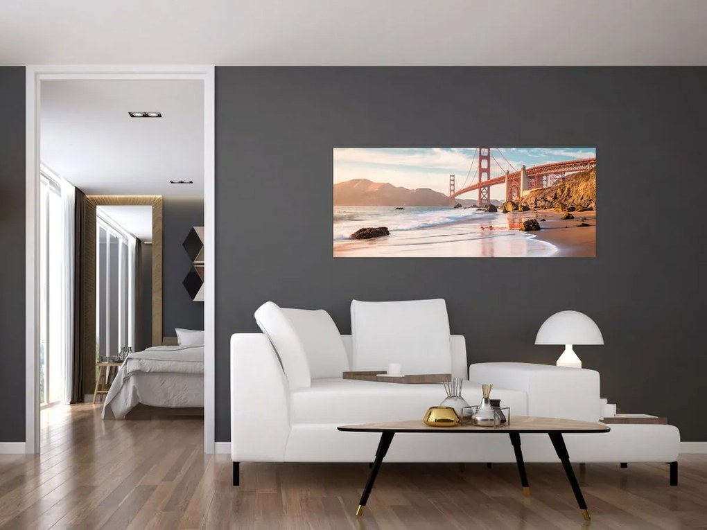 Obraz - Golden Gate Bridge (120x50 cm)