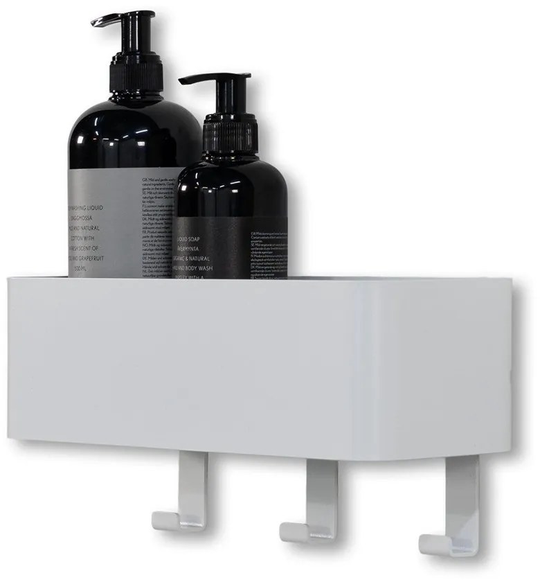 Biela nástenná oceľová kúpeľňová polička Multi – Spinder Design