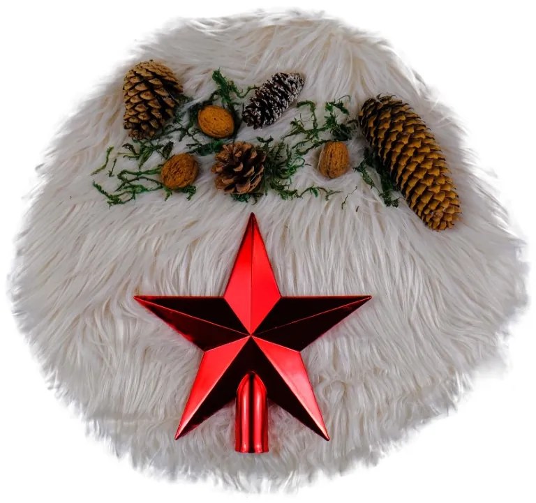 Bestent Špic na vianočný stromček Hviezda 20cm RED