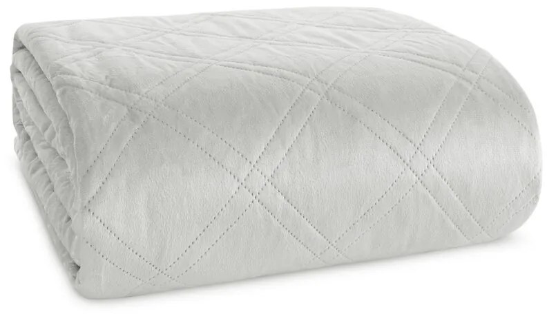 Dekorstudio Zamatový prehoz na posteľ LUIZ8 v striebornej farbe Rozmer prehozu (šírka x dĺžka): 170x210cm