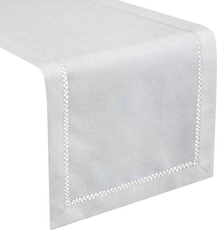OBRUS EMILY 40X140 CM BIELY