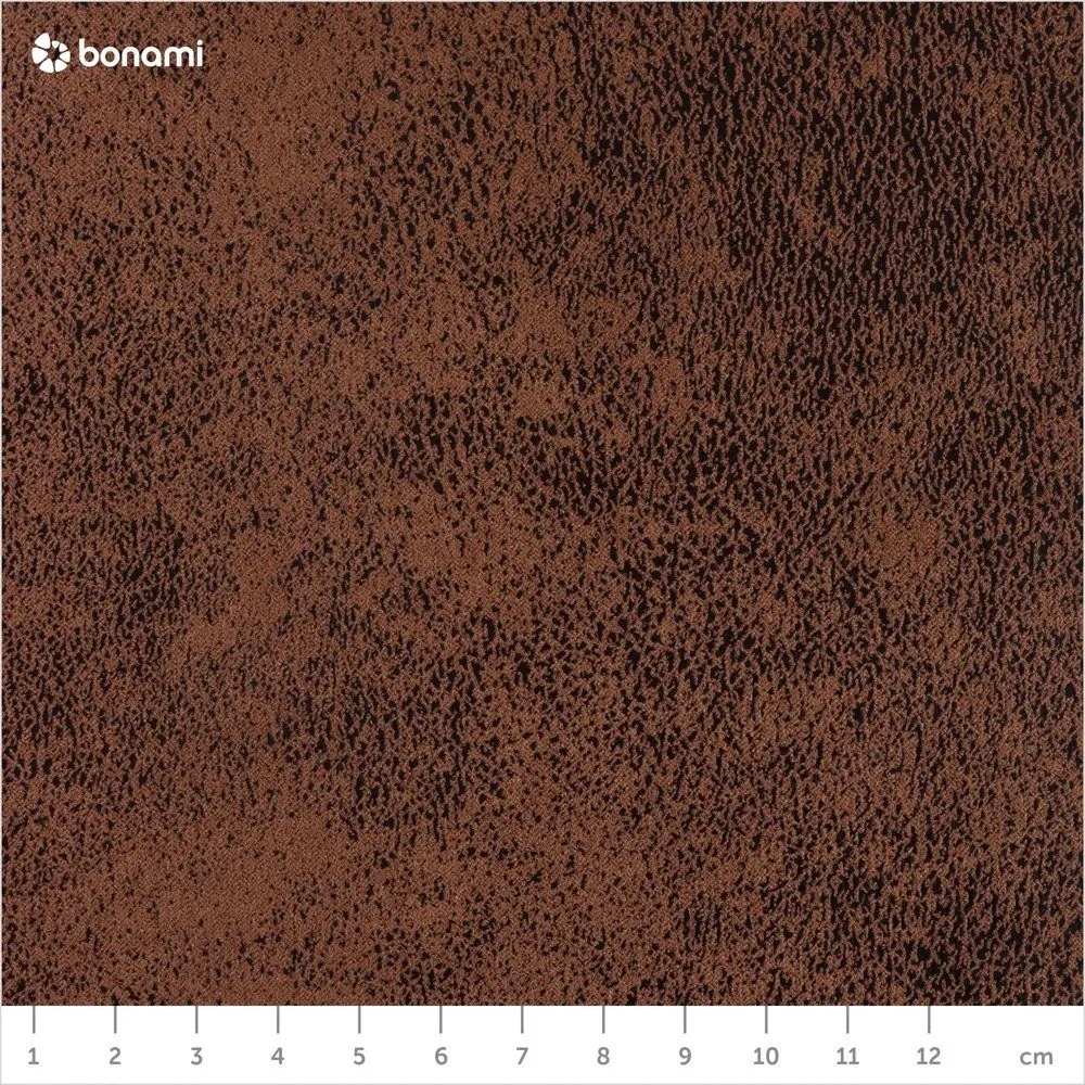 Hnedá rozkladacia rohová pohovka z imitácie kože (ľavý roh) Lofty Lilly – Miuform
