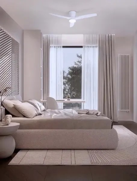 LED biele designové stropné svietidlo Aloa s diaľkovým ovládaním