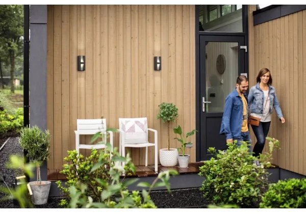 Philips 17351/93/P0 - LED Vonkajšie nástenné svietidlo SHADOW 2xLED/4,5W IP44