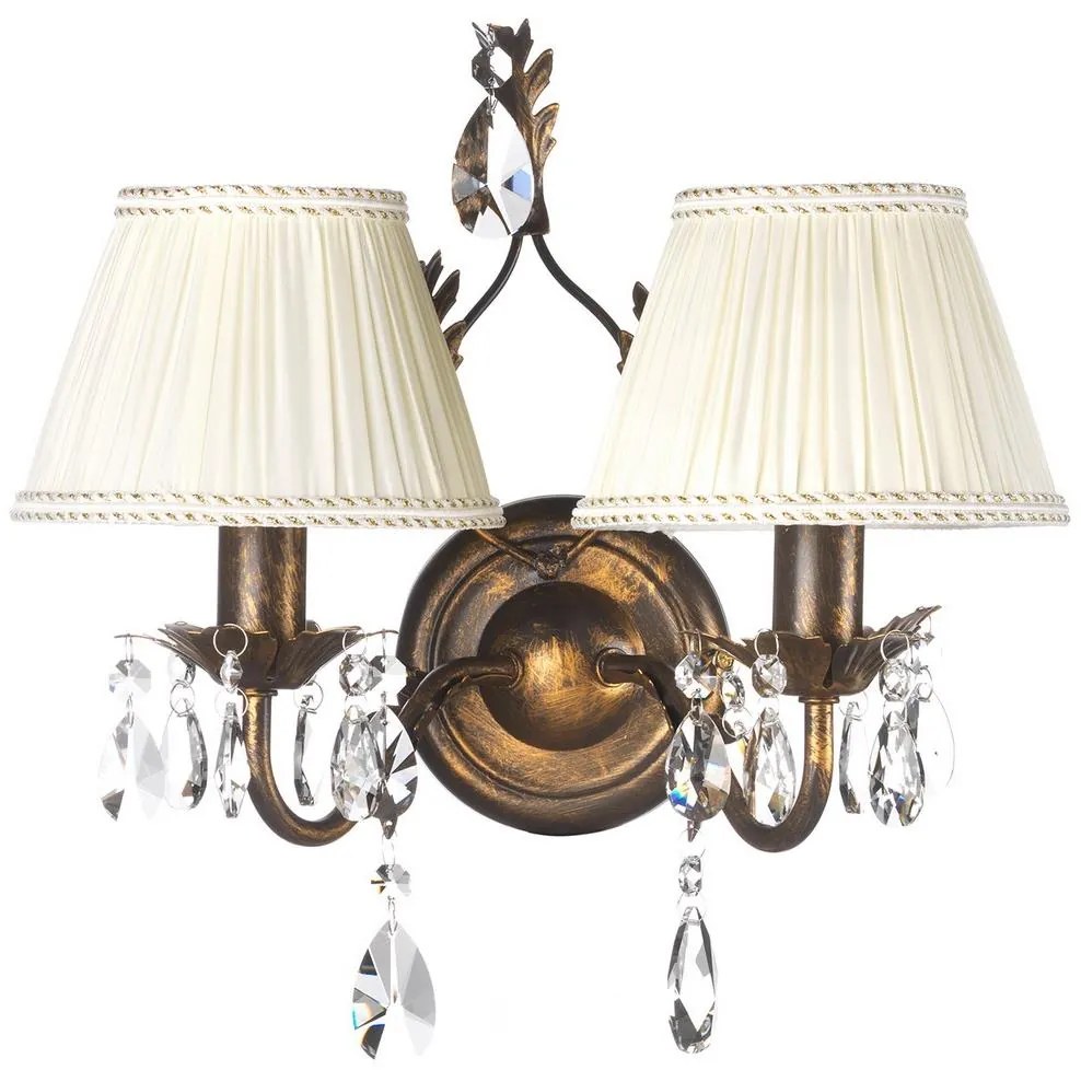 ONLI - Nástenné svietidlo KAREN 2xE14/6W/230V bronzová