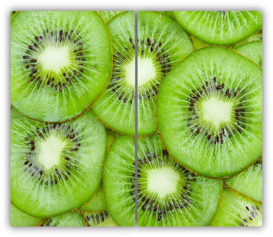 Sklenená doska na krájanie Kiwi 60x52 cm