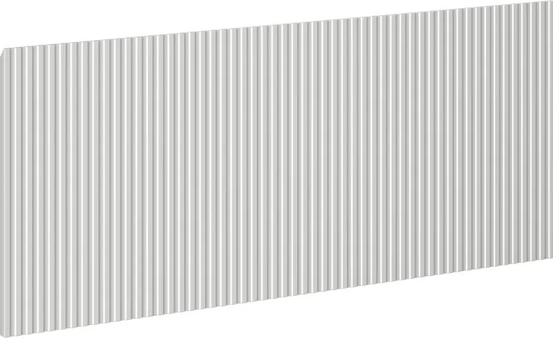 Mexen Mexen, Rýhované čelo pre korpus kúpeľňovej skrinky 100 x 43,5 cm, matná sivá, 91A20-1000-470-1-62
