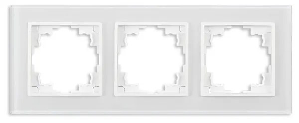 Elhard Trojitý rámček Vera Glass, biely VG3103W