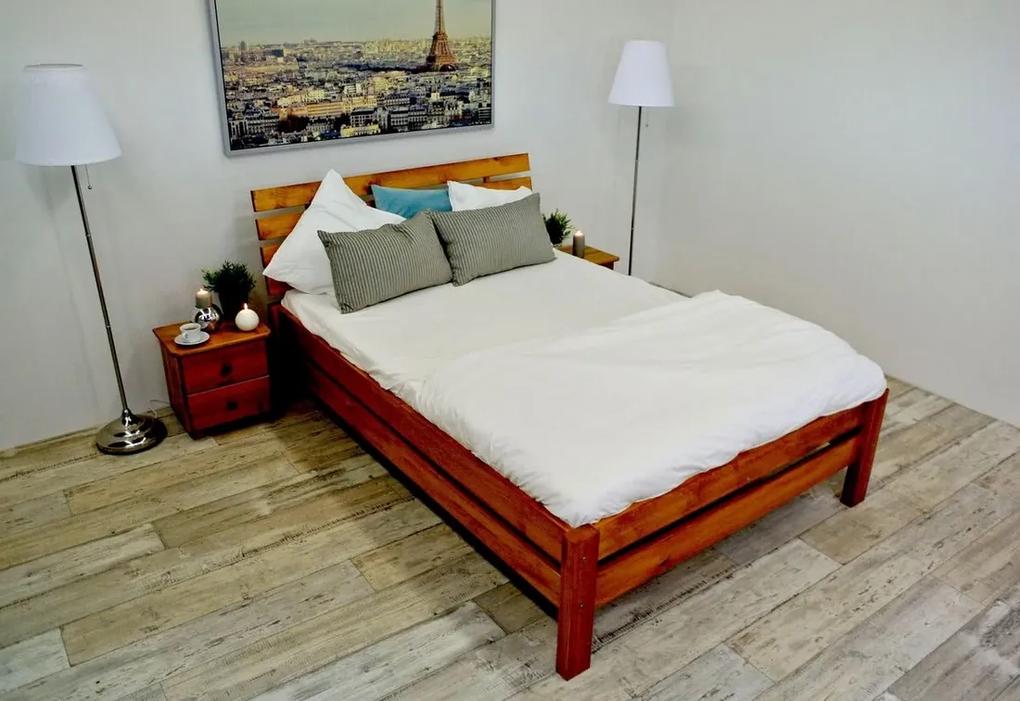 Vyvýšená posteľ z masívu FAIRYTALE bez rošta, 180x200, jelša-lak