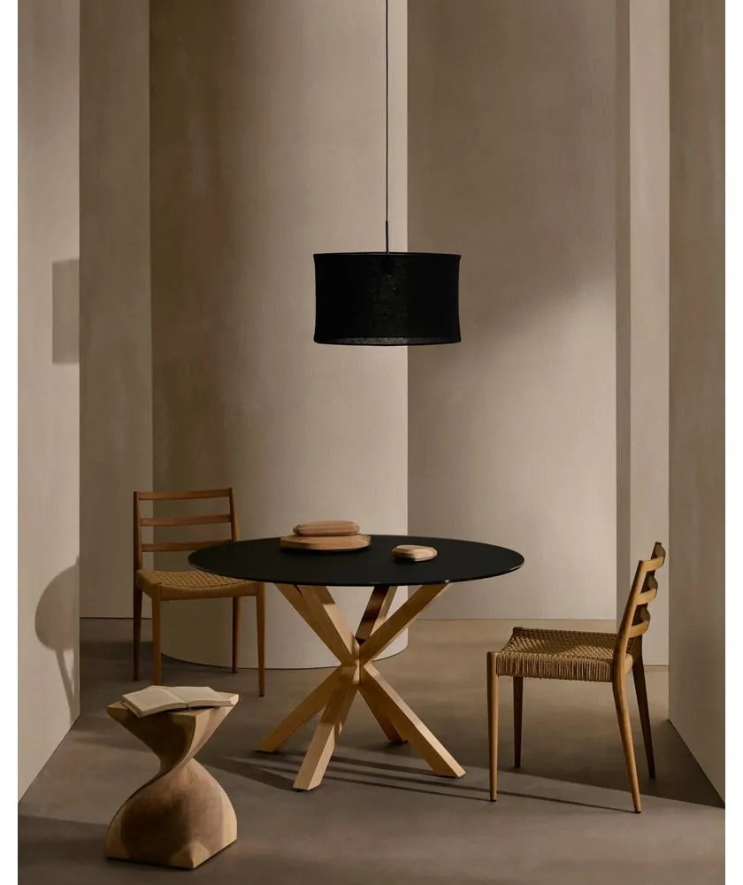 Okrúhly jedálenský stôl so sklenenou doskou ø 120 cm Argo – Kave Home