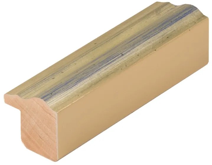 DANTIK - Zrkadlo v rámu, rozmer s rámom 60x160 cm z lišty Y-ka modrá linka (3131)