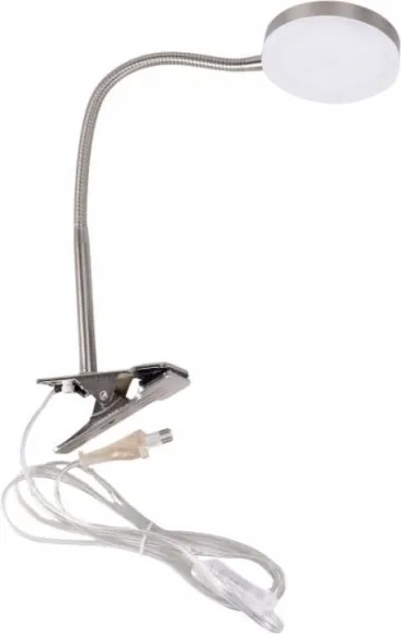 LED lampa s klipom LED/3,2W/230V matný chróm