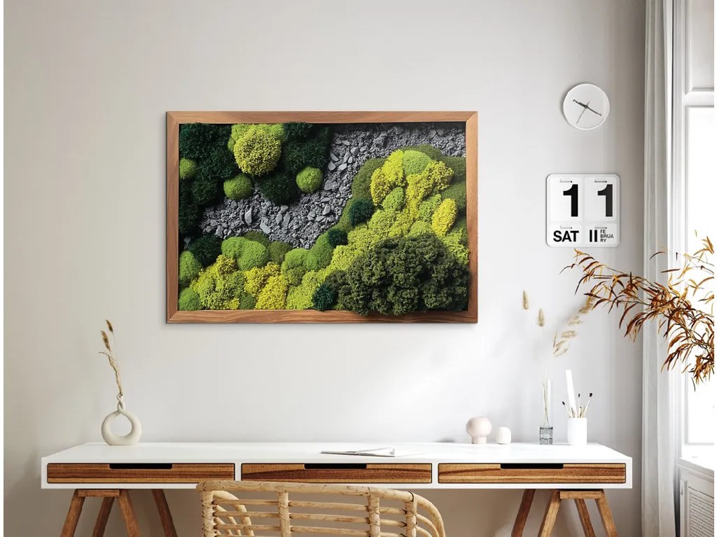drevko |  Tlačený machový obraz Skalisko  34 x 50 cm
