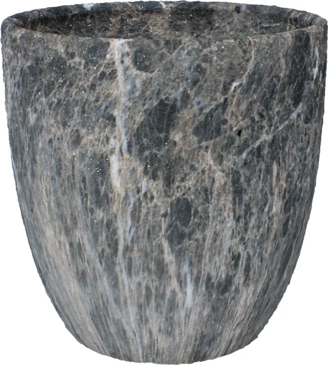 KERAMICKÝ OBAL NA KVETINOVÝ KÔŠ 26 x 26 x 27 CM S EFEKTOM MARMORU *5603
