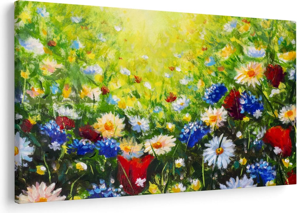 Obraz divokých kvetov (90x60 cm)