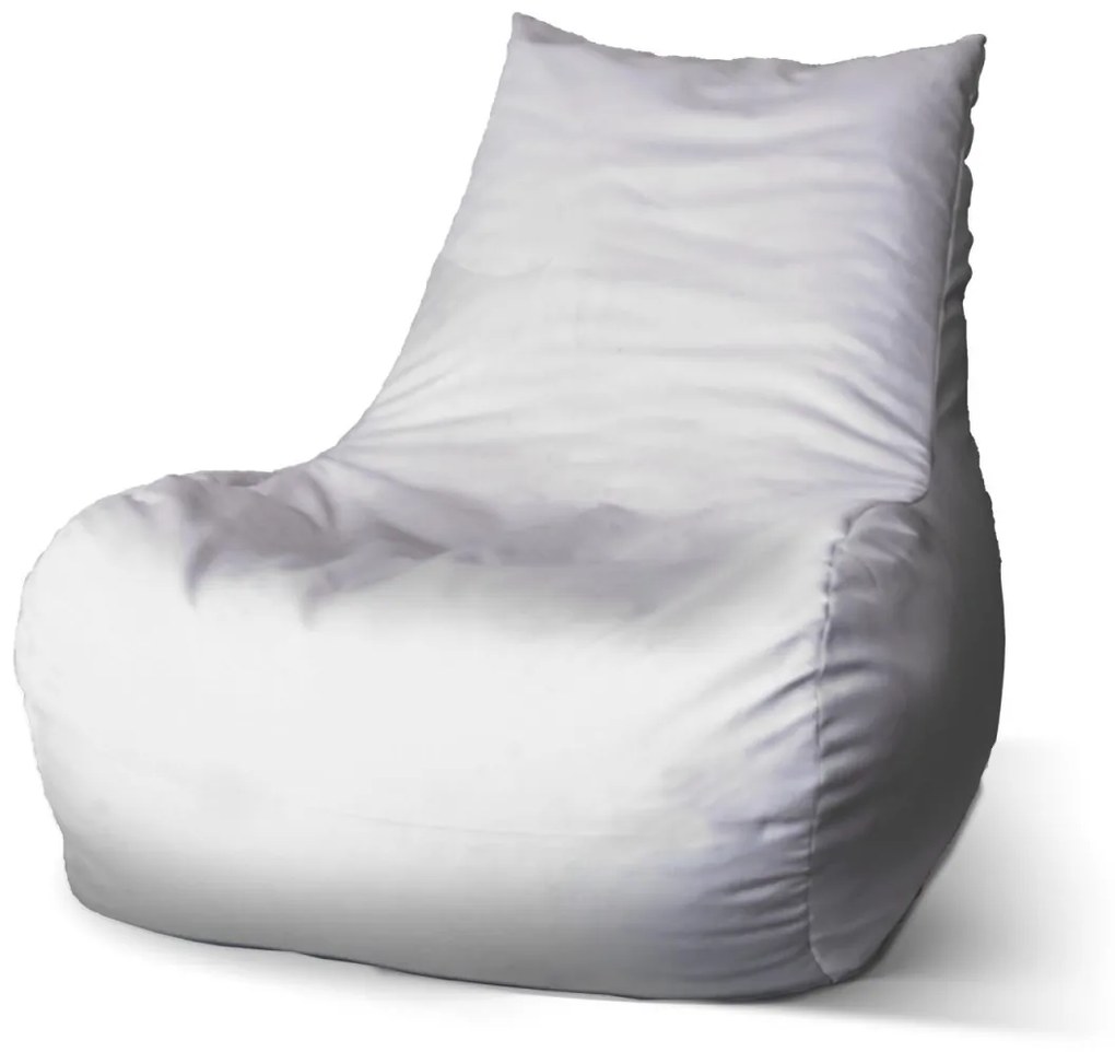 Sablio Sedací vak Bean Biela - 100 x 90 x 45 cm
