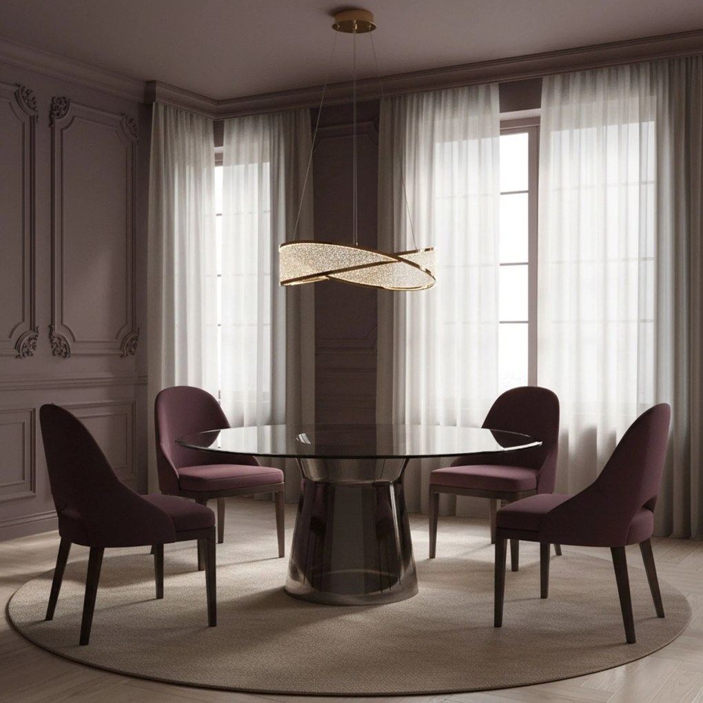 Toolight Toolight, stropné svietidlo 50cm, 62W, 4000K, 4500lm, G136-CP, zlatá, OSW-02620