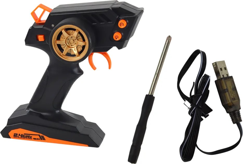 LEAN Toys Veľké diaľkovo ovládané športové auto v mierke 1:10, červené