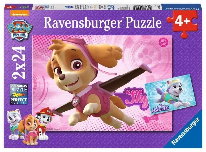 Ravensburger Tlapková Patrola Puzzle 2x24 dielikov