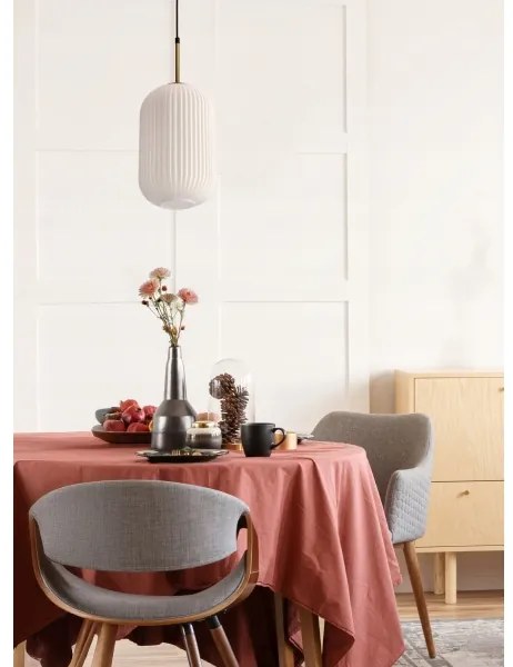 Závesný luster na lanku CRESTO 1xE27/40W/230V biela/zlatá