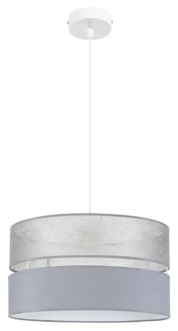 Luster na lanku LIMA 1xE27/60W/230V šedá