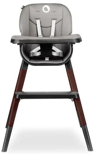 Lionelo - Detská jedálenská stolička 2v1 MONA Black Onyx