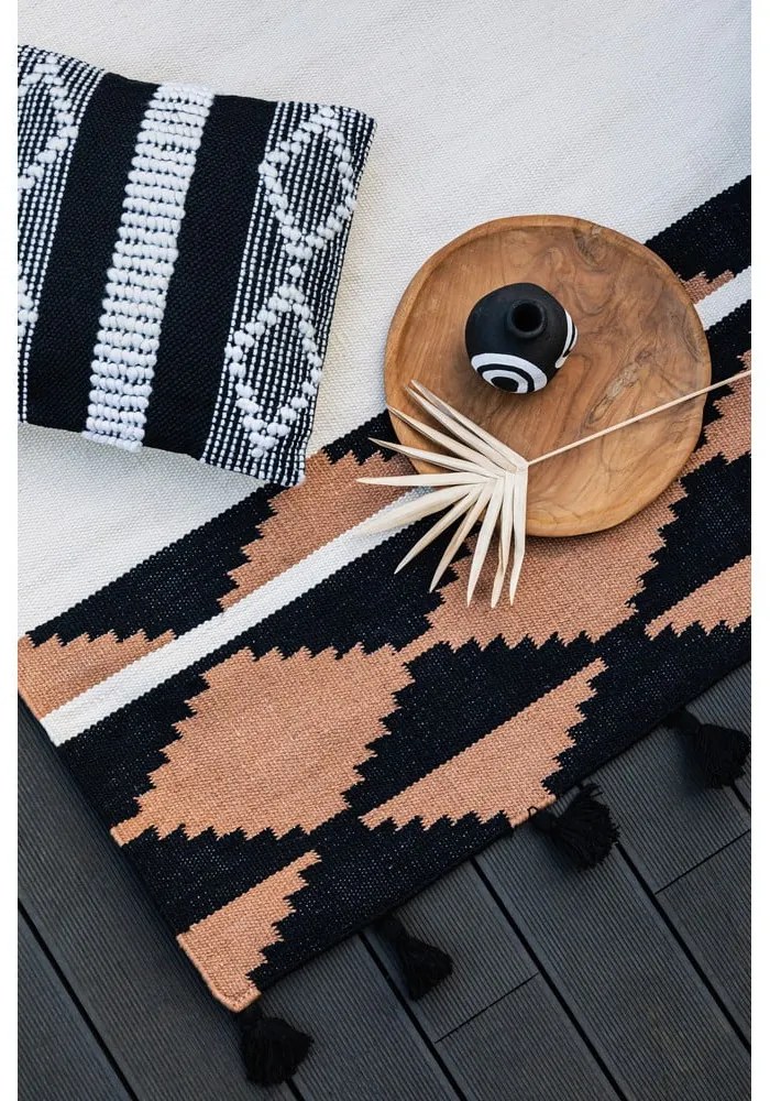 Obojstranný vonkajší koberec z recyklovaného plastu Green Decore Agate, 80 x 180 cm