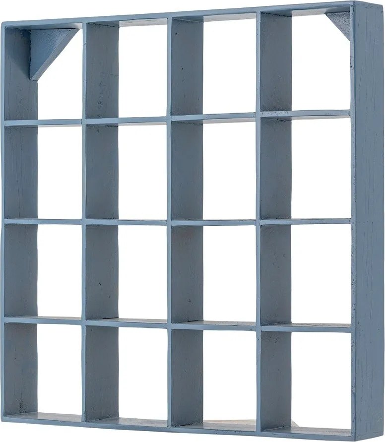 Modrá poschodová polica z recyklovaného dreva 70 cm Bekka – Bloomingville