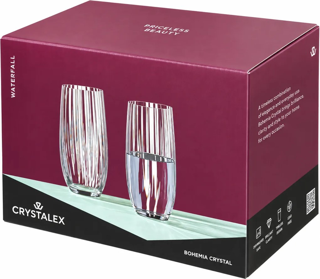 Crystalex poháre Waterfall 350 ml 6 ks